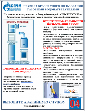 Использование газа в быту